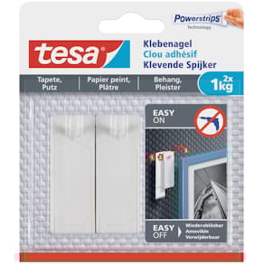 Klebenagel tesa Powerstrips, 2 Stück, weiß