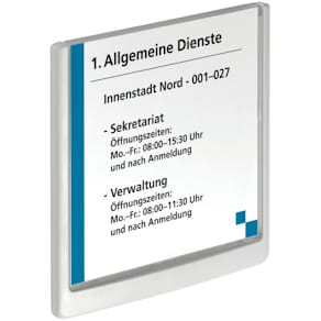 Türschild Durable CLICK SIGN, weiß