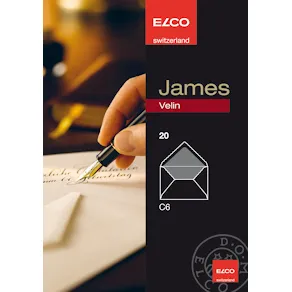 James Velin kuvert C6. 20-pack