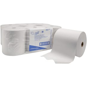 Rollenhandtuch Scott 6667, 1-lagig, 6 Rollen, weiß