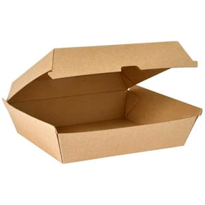 Pommes frites-boks Duni 1300 ml, brun pap, 178x160x75 mm, 60 stk