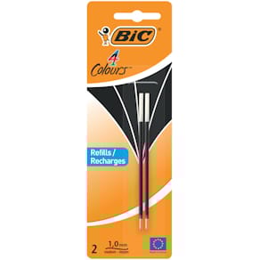 Kugelschreibermine BIC 4 Colours, 2 Stück, schwarz