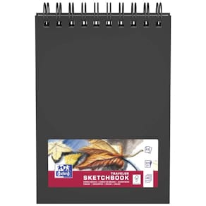 Skitsebog Oxford A5 sort, 5 stk