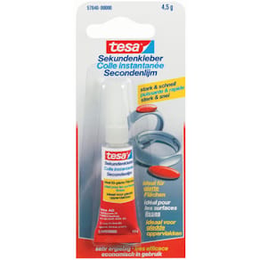 Sekundenkleber tesa, flüssig, 4,5 g Tube