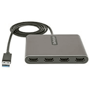 StarTech.com USB 3.0 till 4x HDMI-adapter - Externa video- och