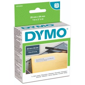Etiketten DYMO LabelWriter, 25 x 54 mm, weiß