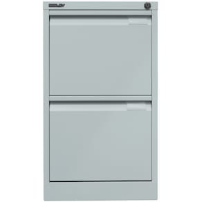 Hängeregistraturschrank Bisley, 2 Schubladen, hellgrau