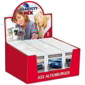 Quartettkarten ASS TOP ASS Quartettmix, 12-fach sortiert, Display