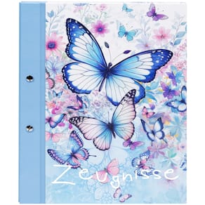 Zeugnismappe Goldbuch Schmetterlingsgarten, A4