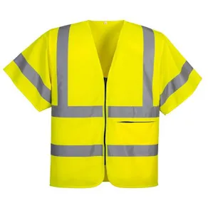 Varselväst zip PW C372 gul M kl 2/3
