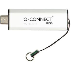 USB-C-Stick Q-CONNECT, 3.2 Gen 1, 128 GB, inkl. URA