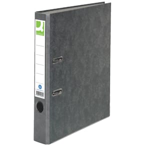 Ordner Q-CONNECT Pappe, A4, 50 mm, grau