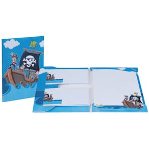 Briefmappe Rössler Piraten, 10 Briefbögen, 10 Umschläge