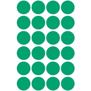 Markierungspunkte Avery Zweckform, Ø 18 mm, grün, 96 Stück