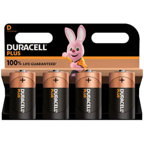 Batterie Duracell Plus 100% Extra Life, D/LR20, 4 Stück
