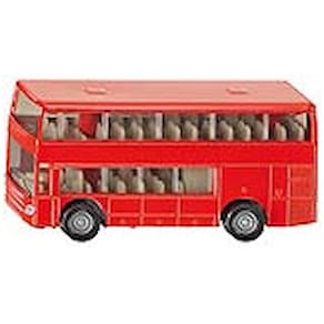 Metallmodellbus siku Doppelstock-Reisebus, klein, bedruckt