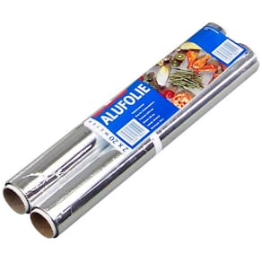 Alufolie 11 µm rulle 30 cm x 20 m, fødevaregodkendt, 2-pak