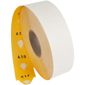 Köbiljett T80 40x75 mm gul