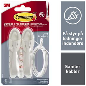 Klæbestrips 3M Command hvid, 4 stk