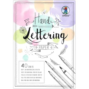 Handlettering-Block URSUS BÄHR Pastel Mix, A5, 40 Blatt