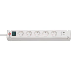 Steckdosenleiste Brennenstuhl Bremounta 5-fach, 2 USB, 3 m