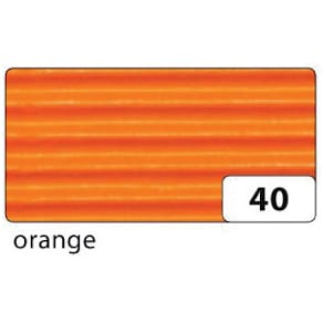 Wellpappe Folia, orange, 50 x 70 cm