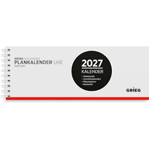 Plankalender GRIEG 2027 spiral