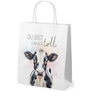 Geschenktragetasche FÜR DICH Lucky Friends, Kuh