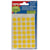 Etiketten Apli, rond, etui, diameter 13 mm, geel, 175 stuks, 35/ 