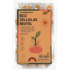 Cellglasbeutel Folia, 95x160 mm, goldener Weihnachtsdruck, 10 St.