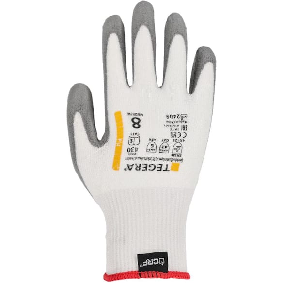 Hanske TEGERA 430 Kutt B syntetisk 9 grå