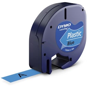 Labeltape DYMO blå, til labelmaskiner