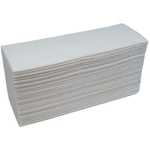 Håndklædeark Katrin Plus 2-lags hvid 203x340, 70% PEFC, 2100 stk