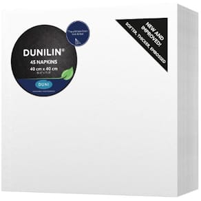 Servett Dunilin 40x40cm vit 45/fp