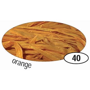 Naturbast Folia Raffia, matt, orange
