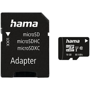 Minneskort HAMA Micro SDHC 16GB CL10
