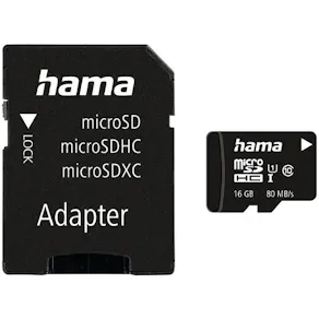 Minneskort HAMA Micro SDHC 16GB CL10