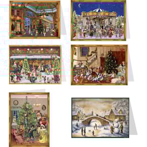 Adventskalenderkarte, Hoch-/Querformat