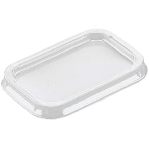 Låg til foliebakke Plus Pack 105x70x9 mm, RPET klar, 100 stk