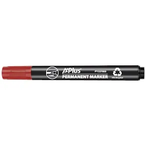 Märkpenna A PLUS eco sned 1-5mm röd