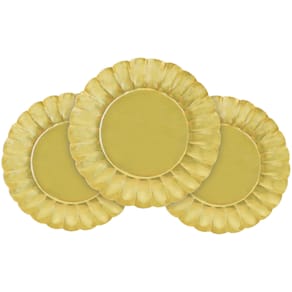 Weihnachtsteller BRAUN+COMPANY, 3 St., gold