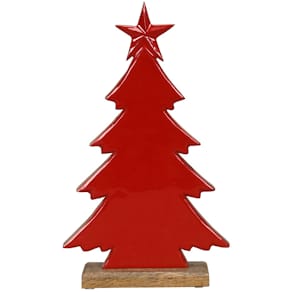 Weihnachtsbaum Noname, rot, Mangoholz