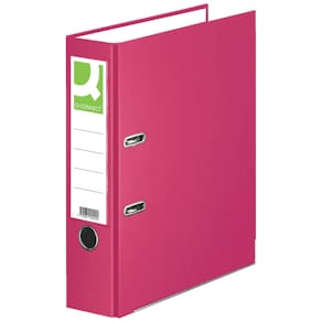Hebelordner Q-CONNECT PP, A4, 80 mm, pink