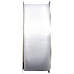 Taftband GOLDINA Basic, 40mm x 50m, weiß
