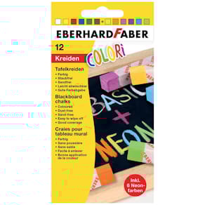 Tafelkreide Eberhard Faber, 12 St., sortiert
