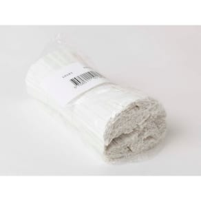 Poselukkere 150 mm, hvid, med metaltråd, 1000 stk