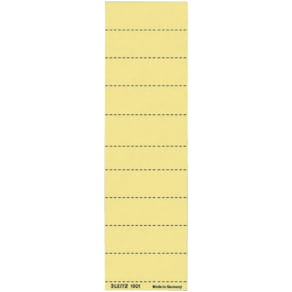 Beschriftungsschild Leitz, gelb