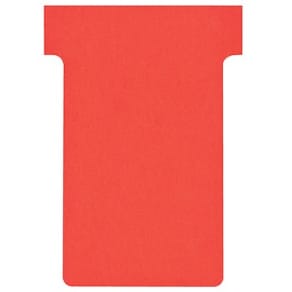 Planning Nobo T-Kort Size 2 Red 100pcs