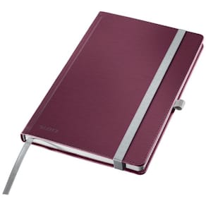 Notatbok LEITZ style A5 linjer rød