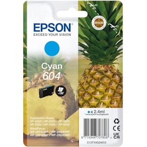 Inktcartridge Epson 604, 130 pagina's, OEM C13T10G24010, cyaan